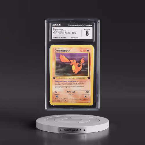 2000 Team Rocket #50/82 Charmander - 1st Edition 1st Edition (CGC 8 NM-MT)
