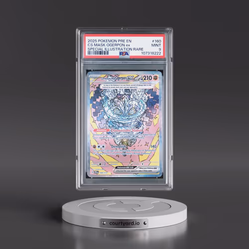 2025 Pokémon Pre EN-Prismatic Evolutions #160 Cornerstone Mask Ogerpon EX - Holo Special Illustratio