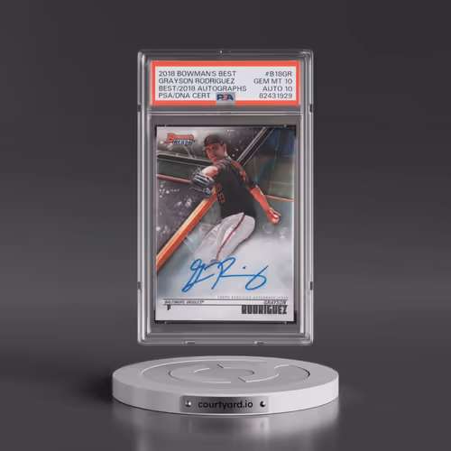 2018 Bowman's Best Best of 2018 Autographs #B18GR Grayson Rodriguez (PSA 10 GEM MINT)