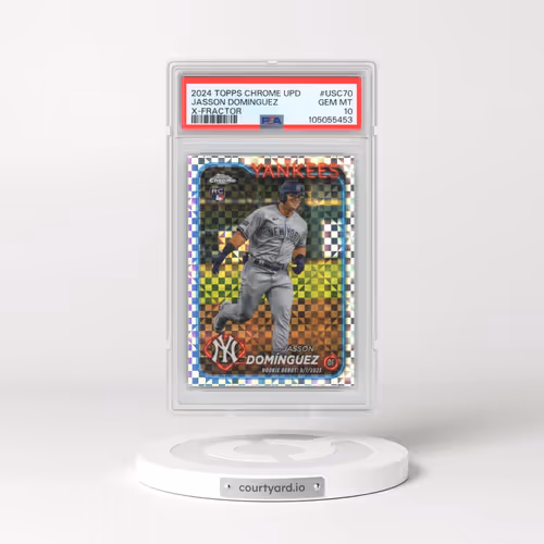 2024 Topps Chrome Update #USC70 Jasson Dominguez - X-Fractor (PSA 10 GEM MINT)