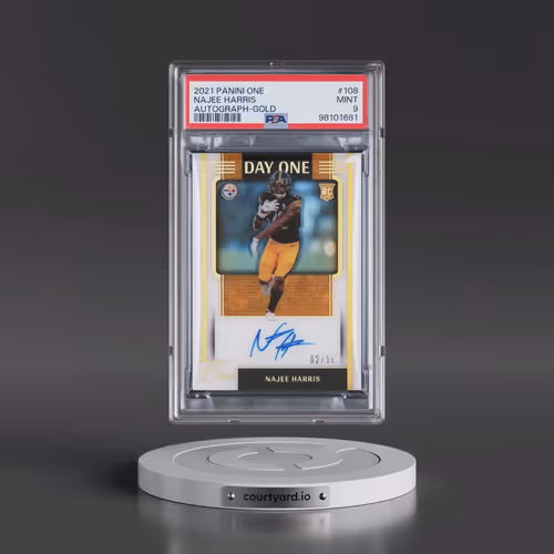 2021 Panini One #108 Najee Harris - Autograph-Gold (PSA 9 MINT)