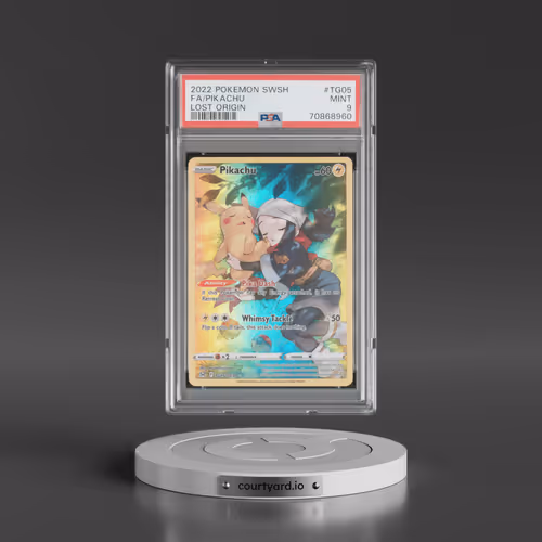 2022 Pokémon Sword & Shield Lost Origin #TG05 Pikachu - Full Art (PSA 9 MINT)