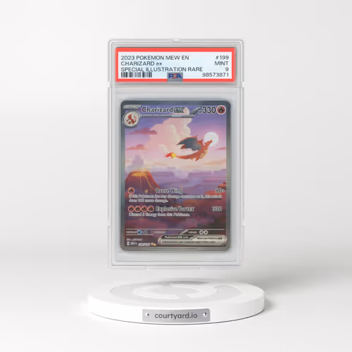 2023 Pokémon Mew EN-151 #199 Charizard EX - Holo Special Illustration Rare (PSA 9 MINT)