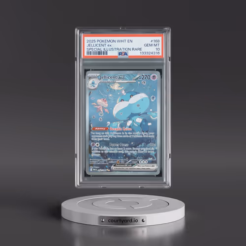 2025 Pokémon Wht EN-White Flare #168 Jellicent EX - Holo Special Illustration Rare (PSA 10 GEM MINT)