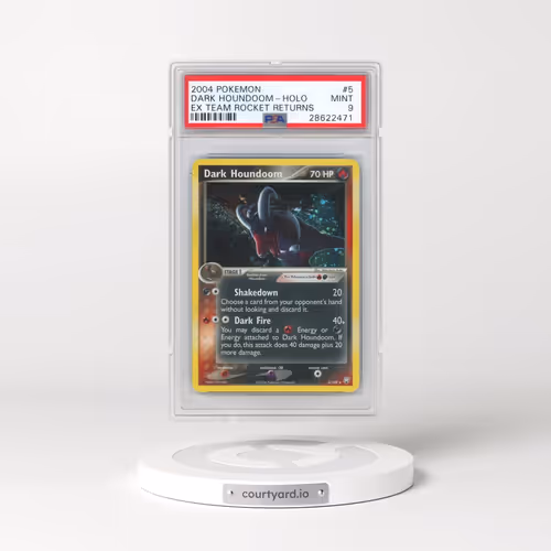 2004 Pokémon EX Team Rocket Returns #5 Dark Houndoom - Holo (PSA 9 MINT)