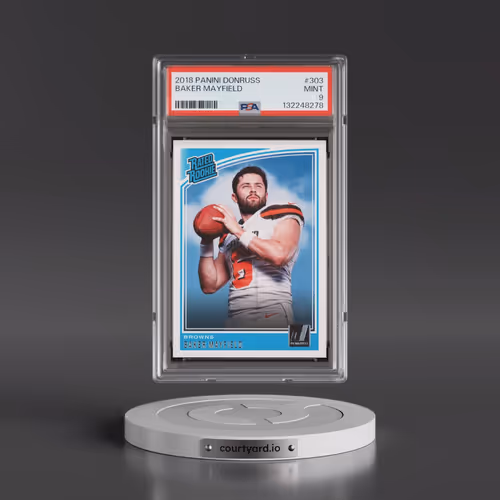 2018 Panini Donruss #303 Baker Mayfield (PSA 9 MINT)