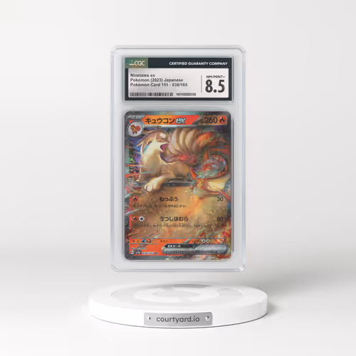 2023 Pokémon Card 151 #038/165 Ninetales ex (CGC 8.5 NM-MT+)