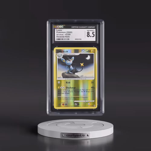 2009 Arceus #43/99 Luxio - Reverse Holo (CGC 8.5 NM-MT+)