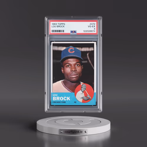 1963 Topps #472 Lou Brock (PSA 4 VG-EX)