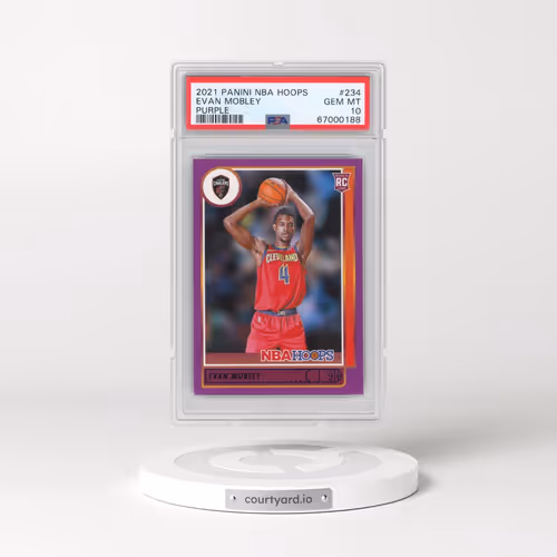 2021 Panini NBA Hoops #234 Evan Mobley - Purple (PSA 10 GEM MINT)