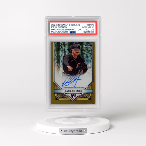 2024 Bowman Sterling Rookies Autographs #RAPS Paul Skenes - Gold Refractor (PSA 10 GEM MINT)