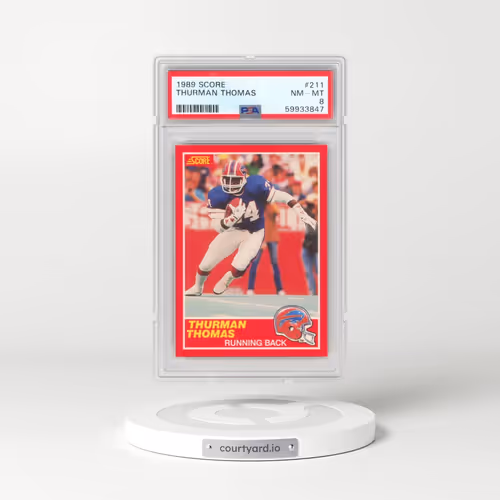 1989 Score #211 Thurman Thomas (PSA 8 NM-MT)