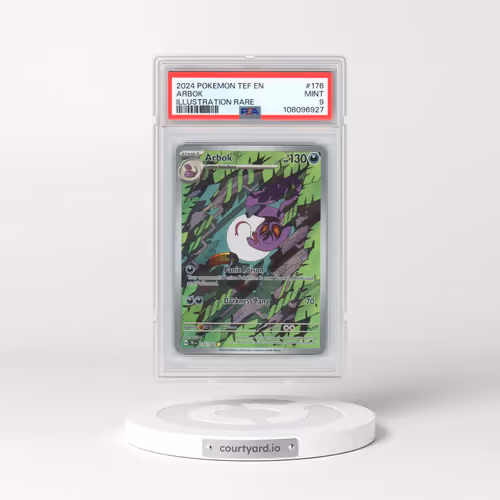 2024 Pokémon Tef EN-Temporal Forces #176 Arbok - Illustration Rare (PSA 9 MINT)