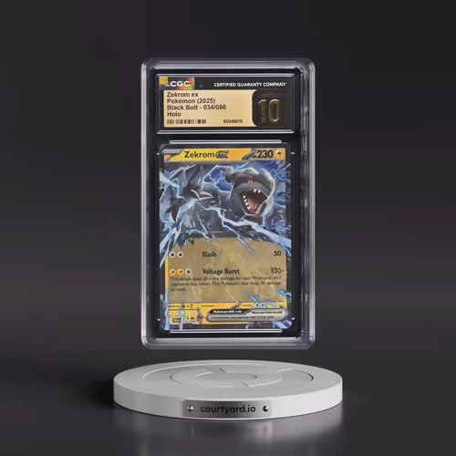 2025 Pokémon Blk EN-Black Bolt #034 Zekrom EX - Holo (CGC 10 PRISTINE)