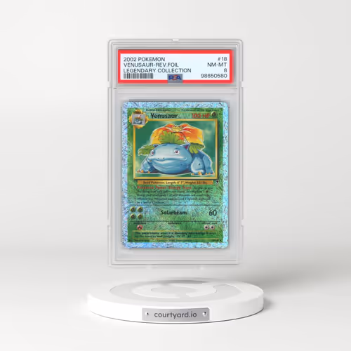 2002 Pokémon Legendary Collection #18 Venusaur - Reverse Foil (PSA 8 NM-MT)