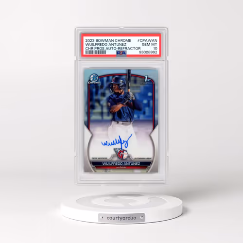 2023 Bowman Chrome Prospect Autographs #CPAWAN Wuilfredo Antunez - Refractor (PSA 10 GEM MINT)
