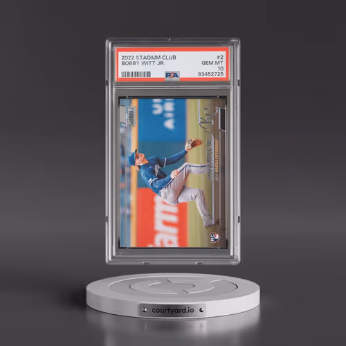 2022 Topps Stadium Club #2 Bobby Witt Jr. (PSA 10 GEM MINT)
