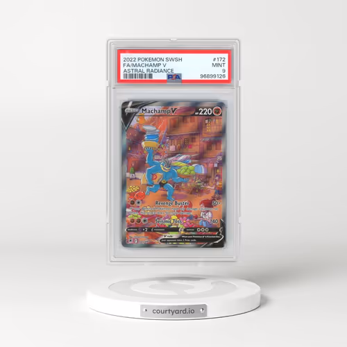2022 Pokémon Sword & Shield Astral Radiance #172 Machamp V - Holo Full Art (PSA 9 MINT)