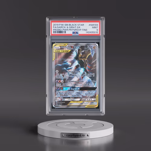 2019 Pokémon SM Black Star Promo #SM193 Garchomp & Giratina GX - Holo Full Art Power Partnership Tin