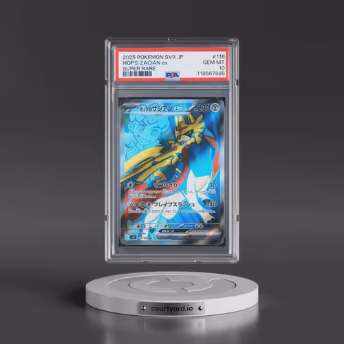 2025 Pokémon SV9-Battle Partners #118 Hop's Zacian EX - Holo Super Rare (PSA 10 GEM MINT)