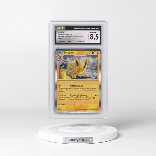 2023 Scarlet & Violet 151 - MEW EN #135/165 Jolteon - Holo (CGC 8.5 NM-MT+)