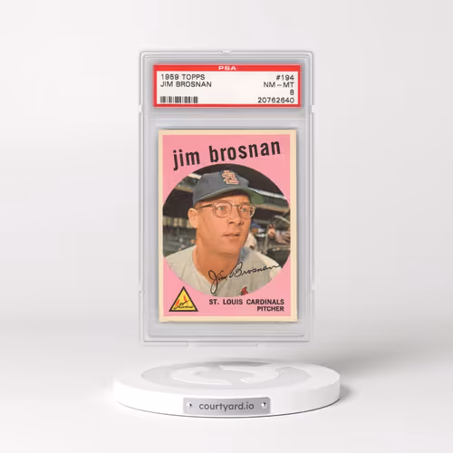 1959 Topps #194 Jim Brosnan (PSA 8 NM-MT)
