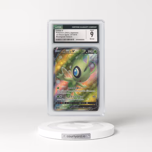 2021 Jet-Black Spirit #071/070 Celebi V - Super Rare Holo (CGC 9 MINT)