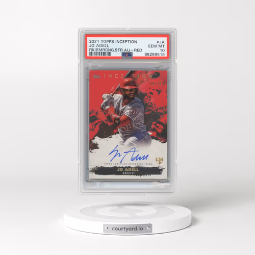 2021 Topps Inception Rookie and Emerging Star Autographs #JA Jo Adell - Red (PSA 10 GEM MINT)