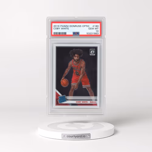 2019 Panini Donruss Optic #180 Coby White (PSA 10 GEM MINT)