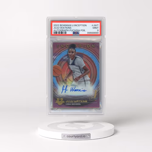 2022 Bowman University Inception Autographs #JWT Juju Watkins - Fuchsia Foil (PSA 9 MINT)