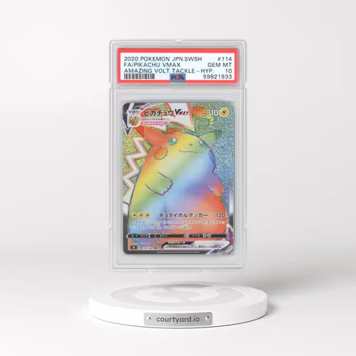 2020 Pokémon Sword & Shield Amazing Volt Tackle #114 Pikachu Vmax-Hyper - Full Art (PSA 10 GEM MINT)