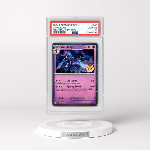 2024 Pokémon Paf EN-Paldean Fates #040 Ceruledge - Pokemon Day 2024 (PSA 10 GEM MINT)