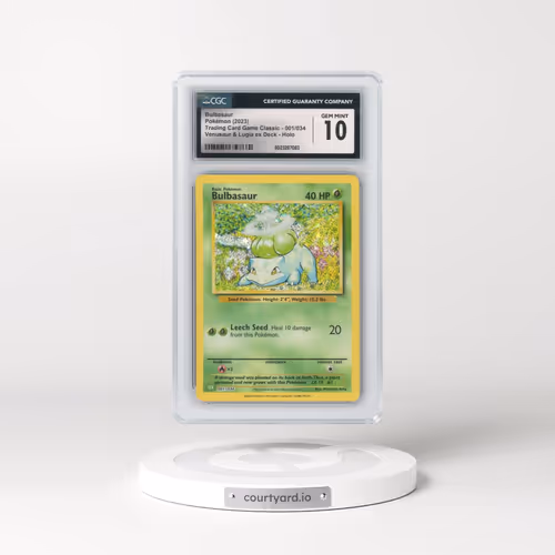 2023 Trading Card Game Classic - CLV, CLC, CLB #001/034 Bulbasaur - Holo Venusaur & Lugia ex Deck - CLV (CGC 10 GEM MINT)