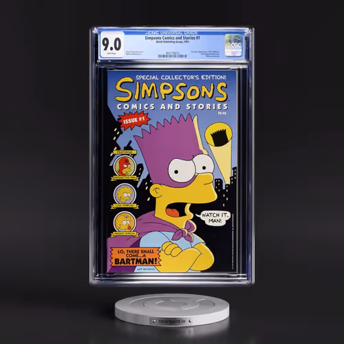 Simpsons Comics and Stories #1 CGC 9.0 White Pages (Welsh Publishing Group, 1993) - Universal