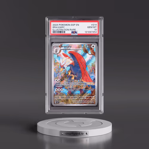 2024 Pokémon Ssp EN-Surging Sparks #214 Braviary - Illustration Rare (PSA 10 GEM MINT)