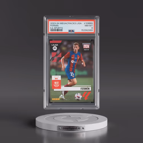 2023-24 Panini Megacracks Laliga EA Sports #106BIS Fermin (PSA 8 NM-MT)