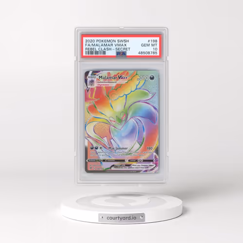 2020 Pokémon Sword & Shield Rebel Clash #198 Malamar Vmax - Full Art Secret (PSA 10 GEM MINT)