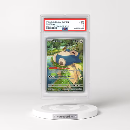 2023 Pokémon Svp EN-SV Black Star Promo #051 Snorlax - 151 Elite Trainer Box (PSA 3 VG)