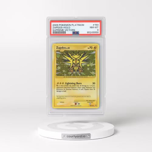 2009 Platinum - Supreme Victors #150 Zapdos - Holo (PSA 8 NM-MT)