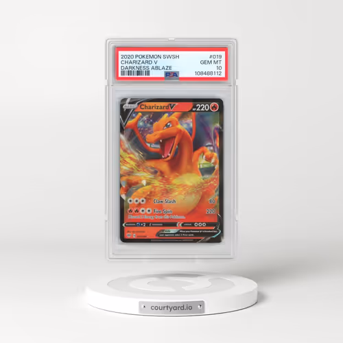 2020 Pokémon Sword & Shield Darkness Ablaze #019 Charizard V - Holo (PSA 10 GEM MINT)