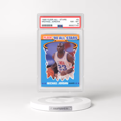 1990 Fleer All-Stars #5 Michael Jordan (PSA 8 NM-MT)