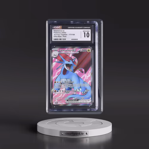 2025 Pokémon Jtg EN-Journey Together #177 Salamence EX - Holo Ultra Rare (CGC 10 GEM MINT)