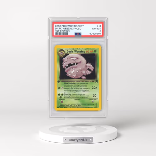 2000 Pokémon Rocket #14 Dark Weezing - 1st Edition Holo (PSA 8 NM-MT)