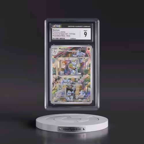 2023 Scarlet & Violet 151 - MEW EN #177/165 Machoke - Illustration Rare Holo (CGC 9 MINT)