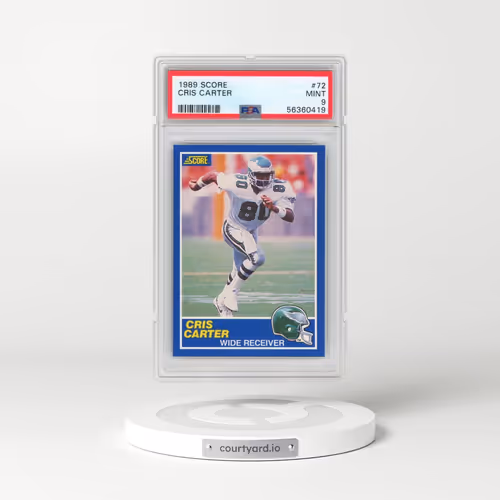 1989 Score #72 Cris Carter (PSA 9 MINT)