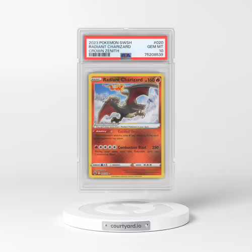 2023 Pokémon Sword and Shield Crown Zenith #020 Radiant Charizard - Holo (PSA 10 GEM MINT)