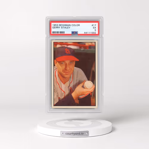 1953 Bowman Color #17 Gerry Staley (PSA 5 EX)