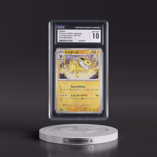2024 High Class Pack: Terastal Fest ex - sv8a #051/187 Jolteon - Poké Ball Holo (CGC 10 GEM MINT)