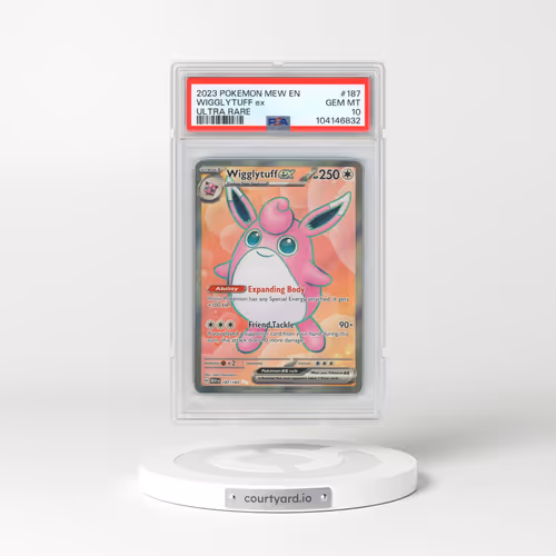 2023 Pokémon Mew EN-151 #187 Wigglytuff EX - Holo Ultra Rare (PSA 10 GEM MINT)