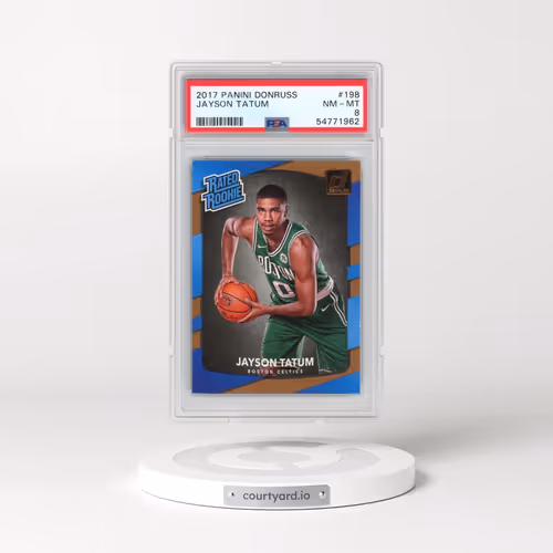 2017 Panini Donruss #198 Jayson Tatum (PSA 8 NM-MT)